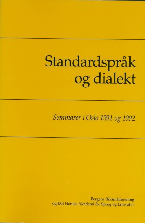 Standardspråk og dialekt